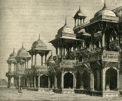 Mausoleum von Akbar, Secundra, 1890 von Unbekannt