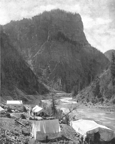 Bergbau-Camp, Nevada, USA, ca. 1900 von Unbekannt