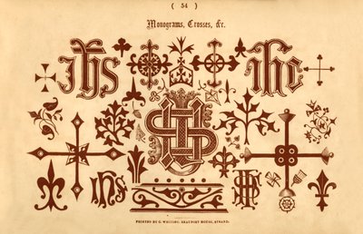 Monogramme, Kreuze, &c., 1862 von Unbekannt