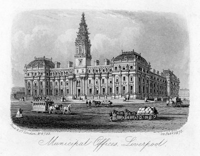 Rathaus, Liverpool, 10. Februar 1875 von Unbekannt