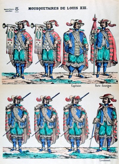 Musketiere von Ludwig XIII., 17. Jahrhundert 19. Jahrhundert von Unbekannt