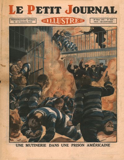 Meuterei in einem amerikanischen Gefängnis, 1931 von Unbekannt