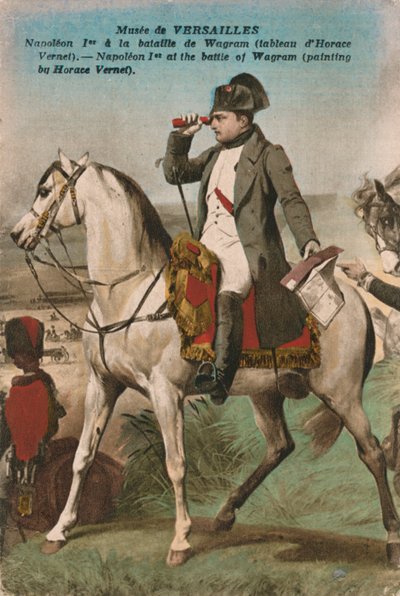 Napoleon in der Schlacht bei Wagram, 1809, ca. 1910er Jahre von Unbekannt