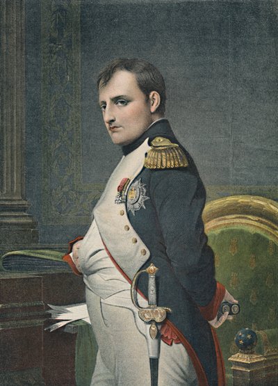 Napoleon in seinem Arbeitszimmer, um 1800 von Unbekannt