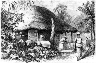 Einheimische Behausung, Santo Domingo, 1873 von Unbekannt