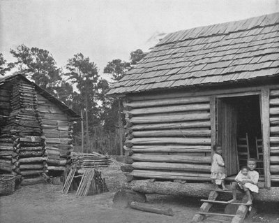 Neger-Blockhütten, Thomasville, Georgia, USA, ca. 1900 von Unbekannt