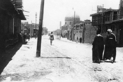 New Street, Bagdad, Mesopotamien, Erster Weltkrieg von Unbekannt