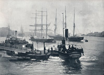 Newcastle-On-Tyne - Blick auf den Tyne, 1895 von Unbekannt