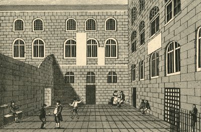 Newgate, Innerer Hof, 18. Jahrhundert von Unbekannt