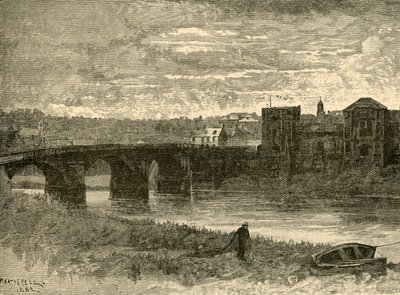Newport Brücke und Schloss, 1898 von Unbekannt