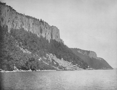 Nördliches Ende der Palisaden, Hudson River, ca. 1897 von Unbekannt