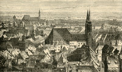 Nürnberg von den Mauern aus, 1890 von Unbekannt