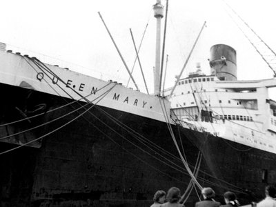 Ozeandampfer RMS Queen Mary, 20. Jahrhundert von Unbekannt