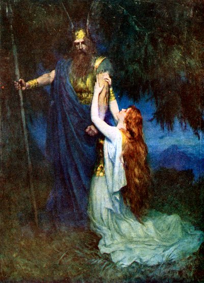 Odin und Brunhilde von Unbekannt