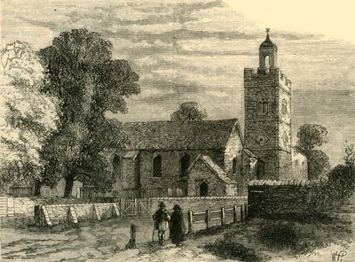 Alte Camberwell Kirche im Jahr 1750, ca. 1878 von Unbekannt