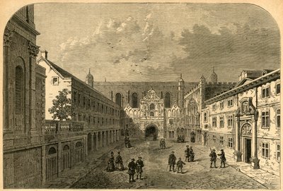 Alte Front der Guildhall, um 1725, 1897 von Unbekannt