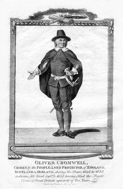 Oliver Cromwell, englischer Militärführer und Politiker, 1706 von Unbekannt