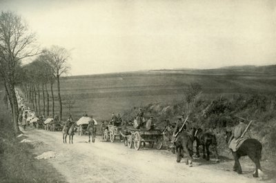 Auf dem Weg zu den Schützengräben, 1919 von Unbekannt