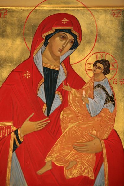 Orthodoxe Ikone: Maria und Jesus, Paris, Frankreich von Unbekannt