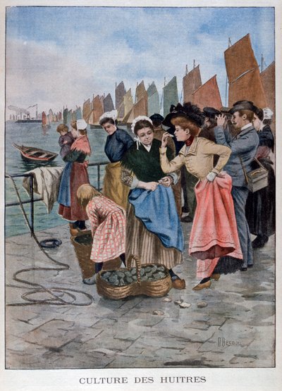 Austernverkäufer, 1902 von Unbekannt