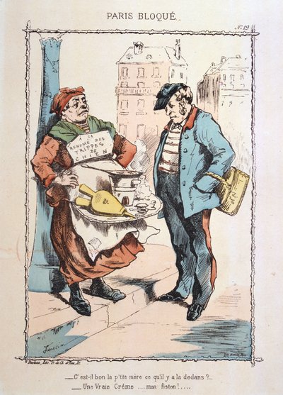 Paris belagert, 1870-1871 von Unbekannt