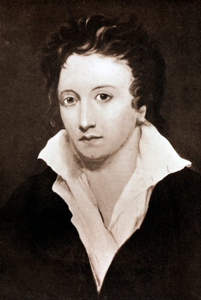 Percy Bysshe Shelley, englischer romantischer Dichter, 19. Jahrhundert von Unbekannt