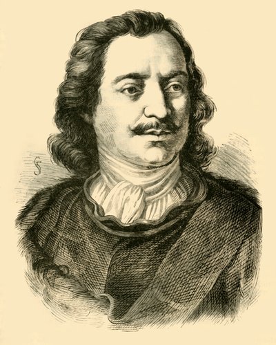 Peter der Große, ca. 1710-1720, 1890 von Unbekannt