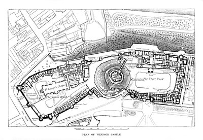 Plan von Windsor Castle von Unbekannt