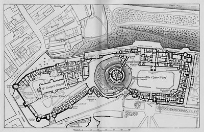 Plan des Schlosses, 1895 von Unbekannt