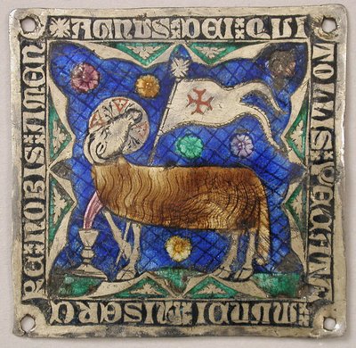 Plakette mit Agnus Dei, Katalanisch, 14. Jahrhundert von Unbekannt