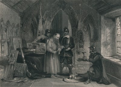 Plünderung von Klöstern, 19. Jahrhundert von Unbekannt