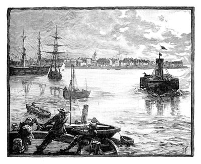 Portsmouth Harbour, Hampshire, um 1888 von Unbekannt