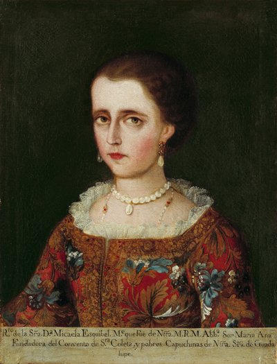 Porträt von Doña Micaela Esquibel von Unbekannt