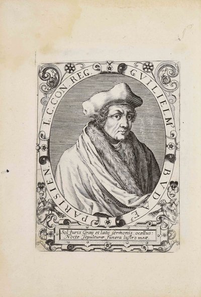 Porträt von Guillaume Budé 1467-1540, 1627 von Unbekannt