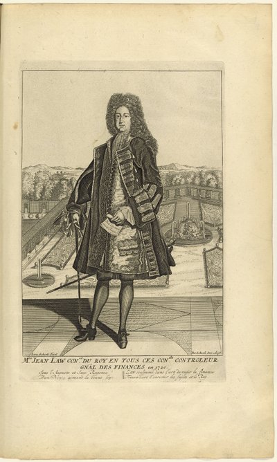 Porträt von John Law von Unbekannt