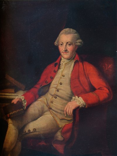 Porträt von John Zoffany, 18. Jahrhundert, 1917 von Unbekannt