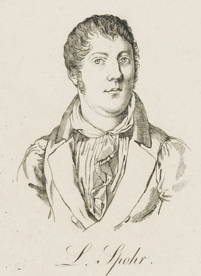 Porträt von Louis Spohr 1784-1859, um 1830 von Unbekannt