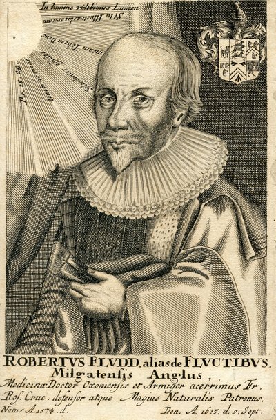 Porträt von Robert Fludd 1574-1637, 17. Jahrhundert von Unbekannt