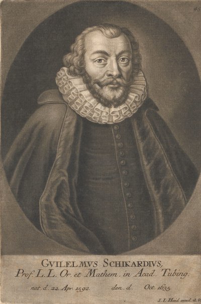 Porträt von Wilhelm Schickard 1592-1635 von Unbekannt