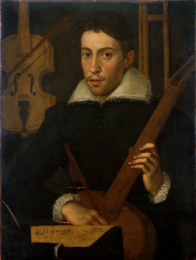 Porträt eines Musikers, ca. 1570-1590 von Unbekannt