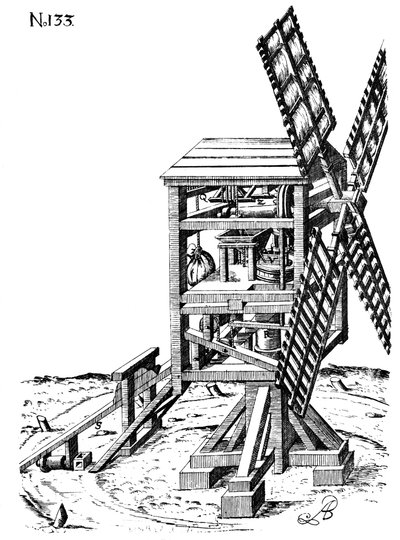Bockwindmühle, 1620 von Unbekannt