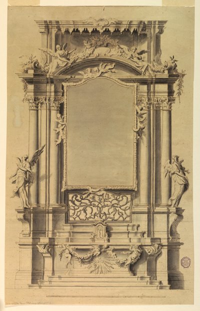 Entwurf für einen Altar von Unbekannt