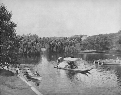 Öffentlicher Garten und See, Boston, ca. 1897 von Unbekannt