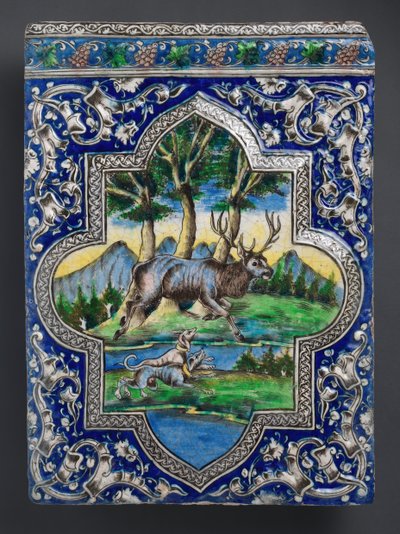 Qajar-Dado-Fliese, Iran, 19. Jahrhundert von Unbekannt