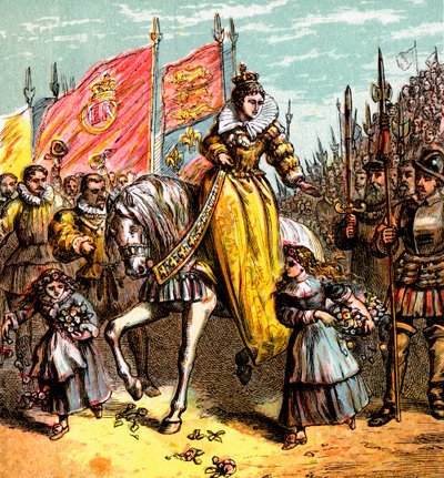 Königin Elisabeths Thronbesteigung, 1558, ca. 1850 von Unbekannt