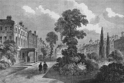 Queen Square, Bloomsbury, London, 1810-1878 von Unbekannt