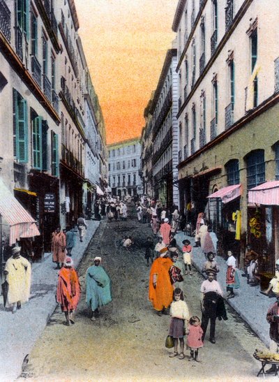 Zufällige Straße, Algier, Algerien, frühes 20. Jahrhundert von Unbekannt