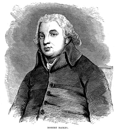 Robert Raikes, englischer Philanthrop und Verleger von Unbekannt