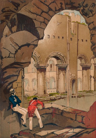 Rochester Castle - Innenansicht, ca. 1845, 1864 von Unbekannt