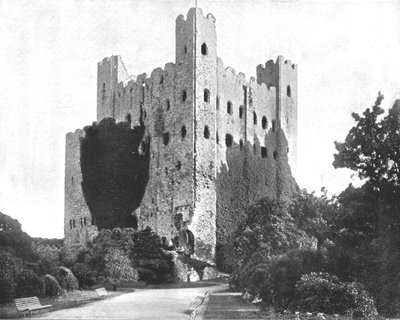 Rochester Castle, 1894 von Unbekannt